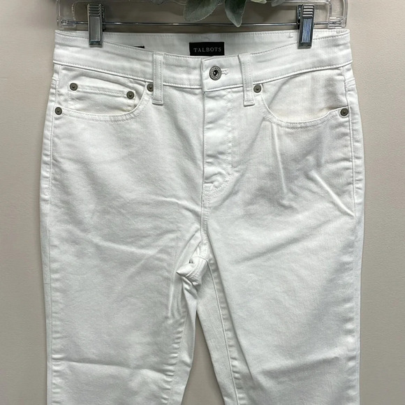 NWOT Talbots Modern Ankle Denim Jeans White 2 - Picture 2 of 15